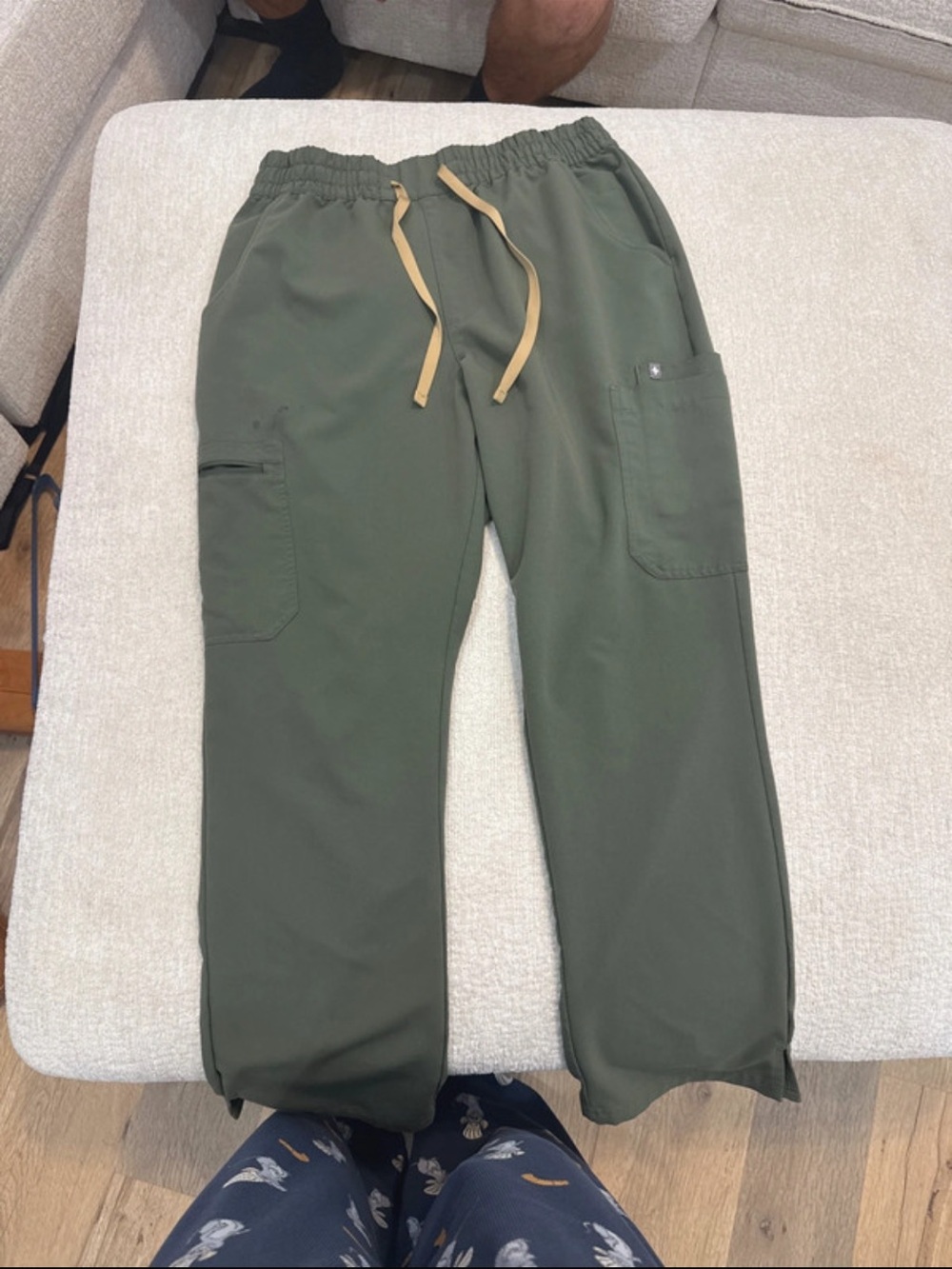 Women’s  Olive Green Figs Scrub Pants. Dowa style